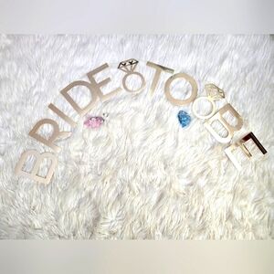 Simple Gold "Bride-to-Be" Bridal Party / Bachelorette Banner